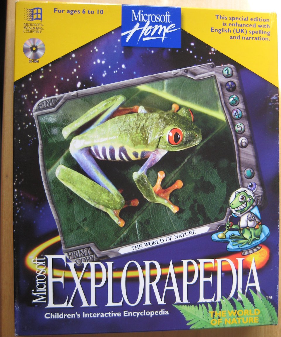 Microsoft Explorapedia: The World of Nature Box Cover (1995)